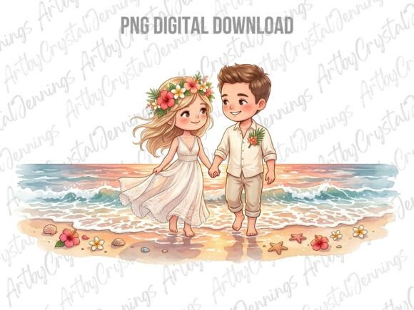 Cute Chibi Wedding Bride and Groom PNG: A Designer's Secret Weapon