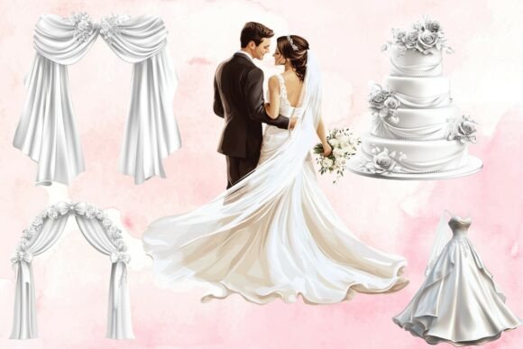 Elegant Romance: Unlocking the Power of White Wedding Clipart