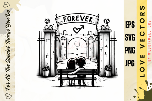 Elevate Your Brand with Wedding Couple and Love Vectors - C502