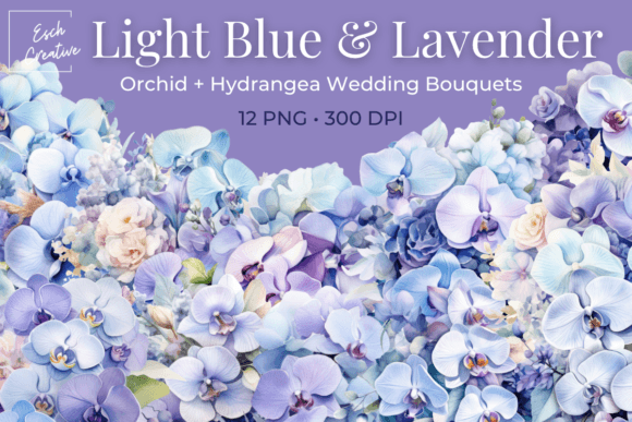 Elevating Your Wedding Aesthetic with Light Blue & Lavender Bouquets