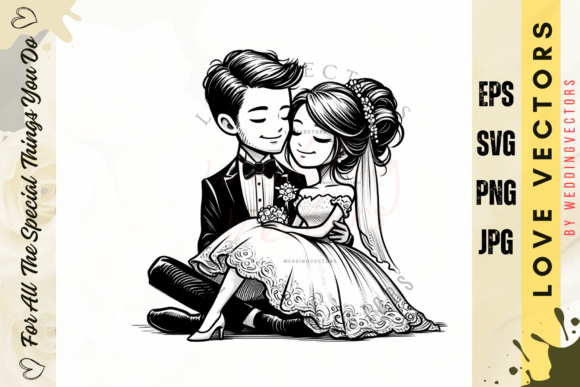 Modern Romance: The C4998 Wedding Vector Collection