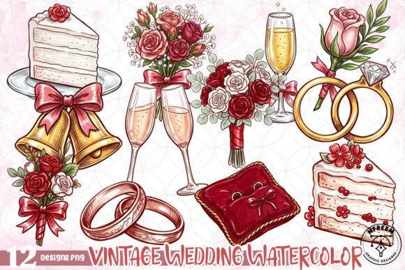 Timeless Elegance: Your Guide to Vintage Wedding Watercolor PNG
