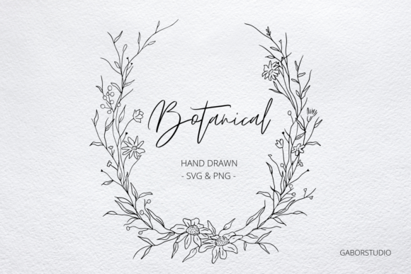 Wild Botanical Oval Wreath: A Natural Design Asset